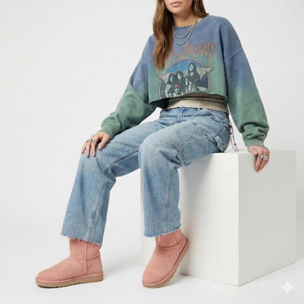 UGG Authentic Classic Short Winter Boots Pink Size 9